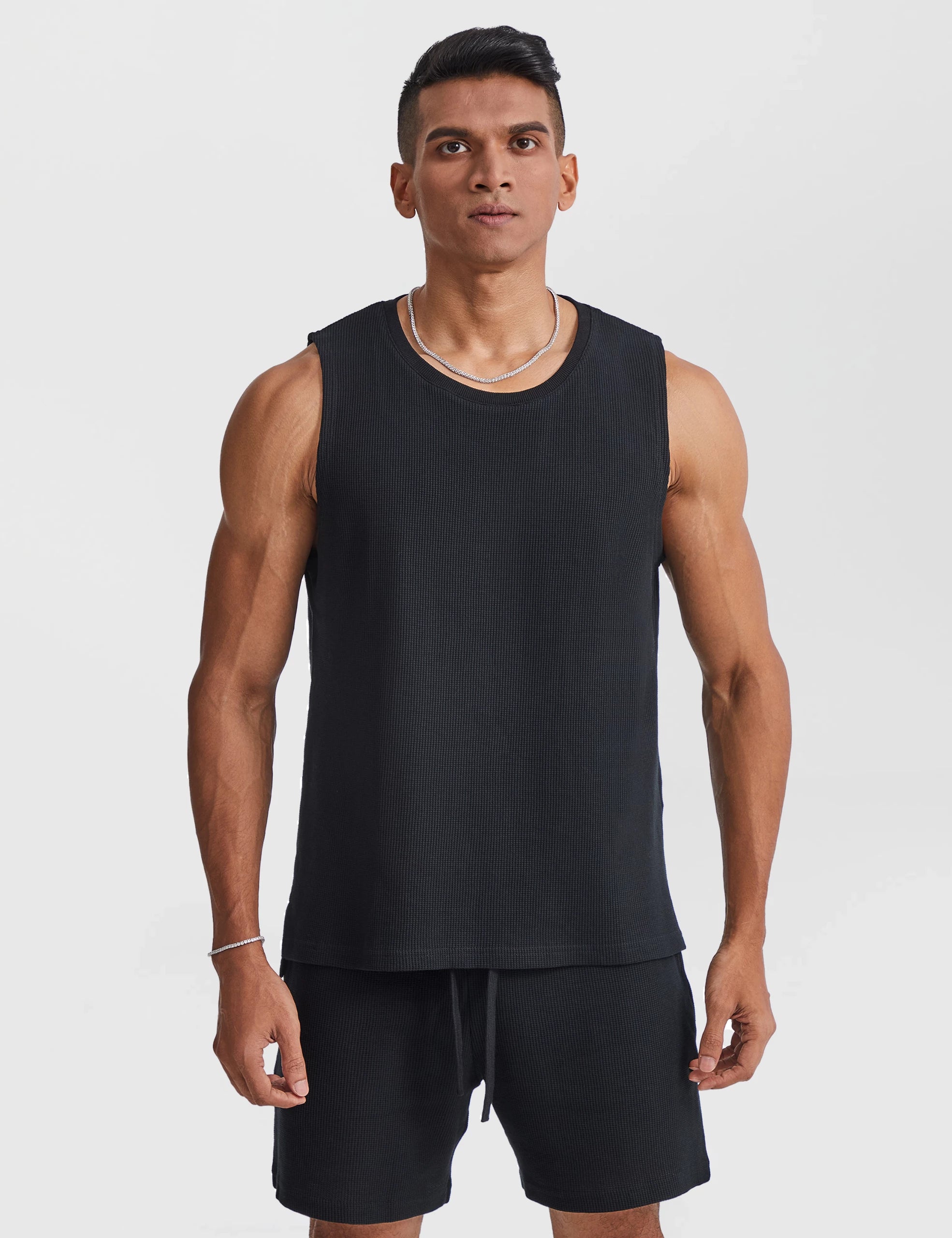 Waffle Athletic Tank Tops