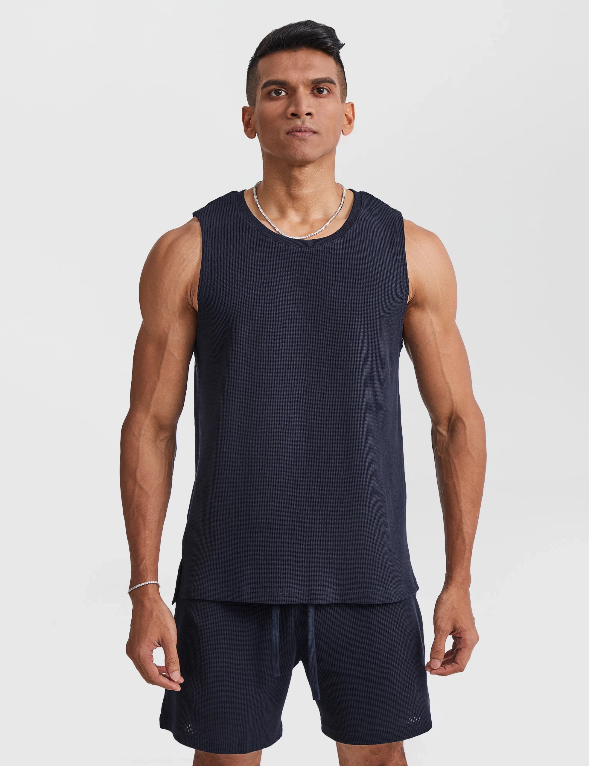 Waffle Athletic Tank Tops